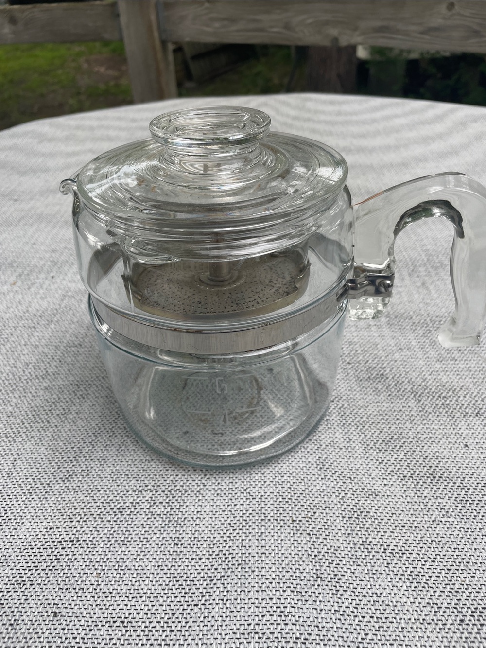 VINTAGE PYREX 6 cup Purcolator coffee Pot FLAMEWARE
